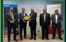 Engineer Muhammad Al-Khudari, CEO of Green Circle, honored by the Captain of Engineers and President of IEEE Jordan